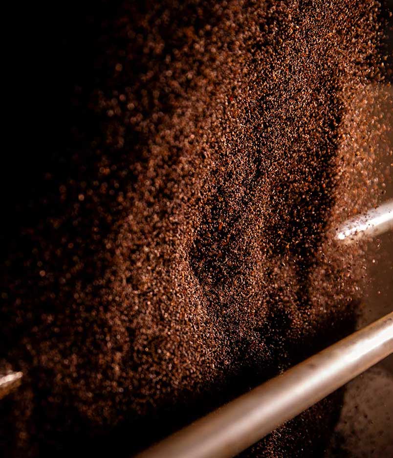 Loose leaf tea in factory