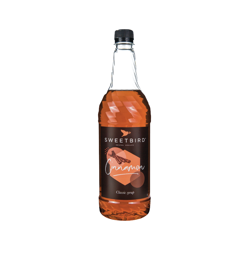 A bottle of Sweetbird Syrup