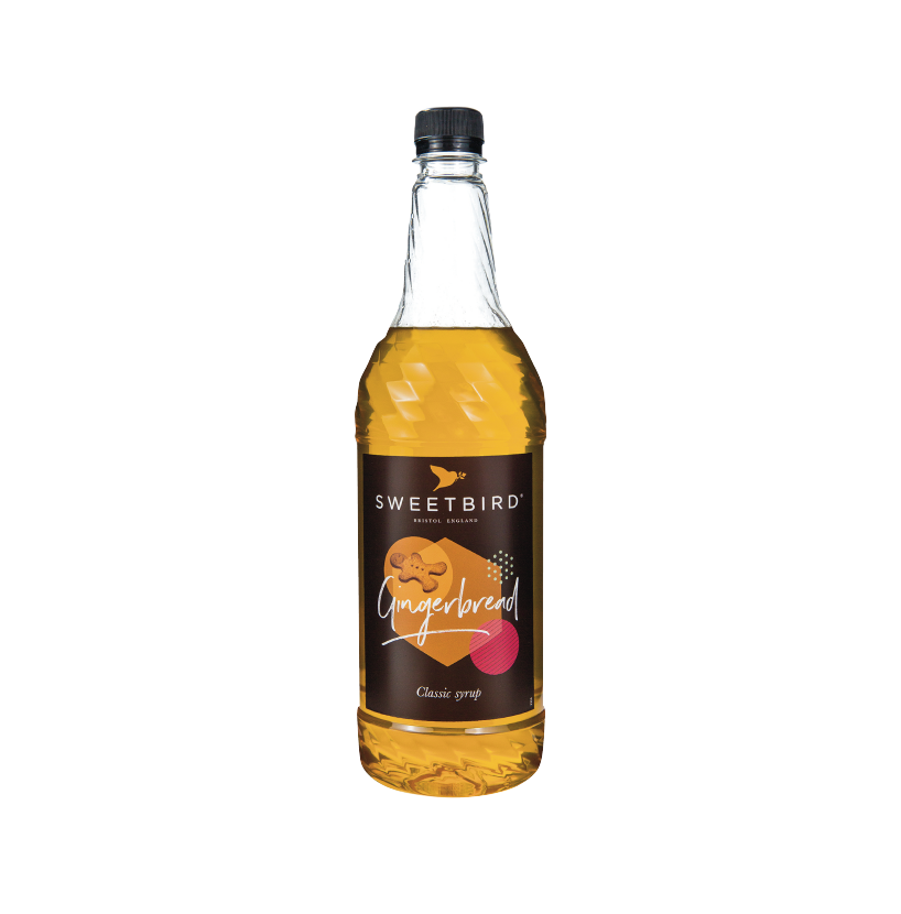 A bottle of Sweetbird Syrup