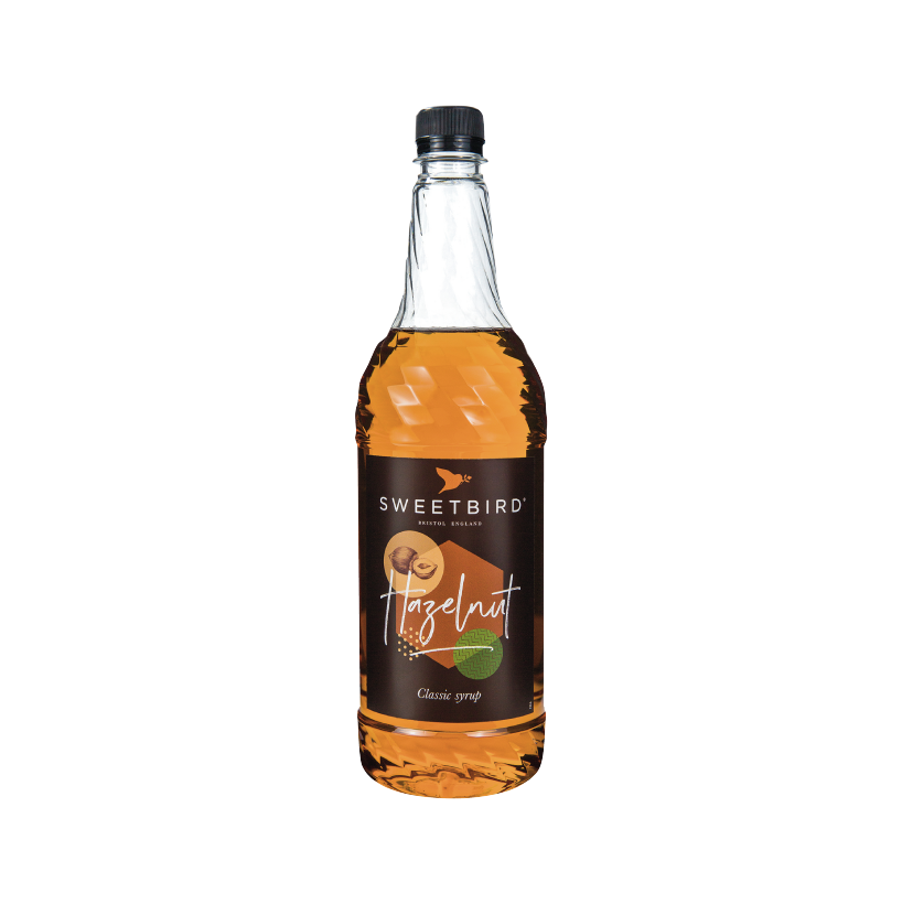 A bottle of Sweetbird Syrup