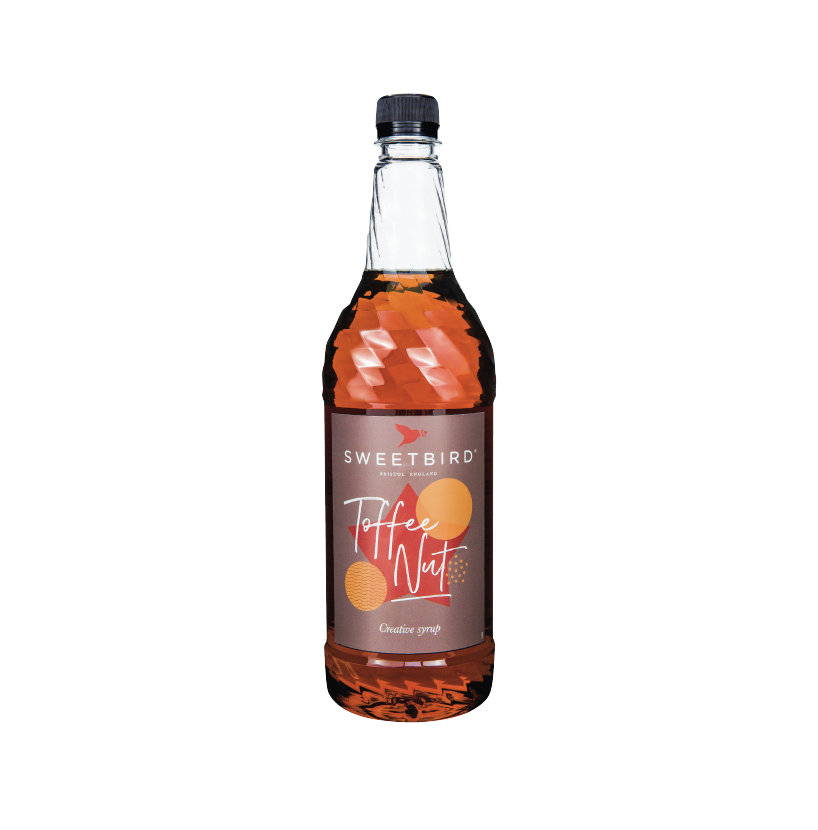 A bottle of Sweetbird Syrup