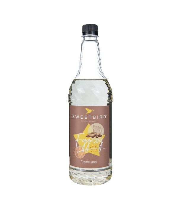 A bottle of Sweetbird Syrup
