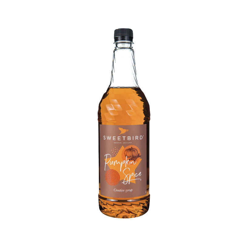 A bottle of Sweetbird Syrup