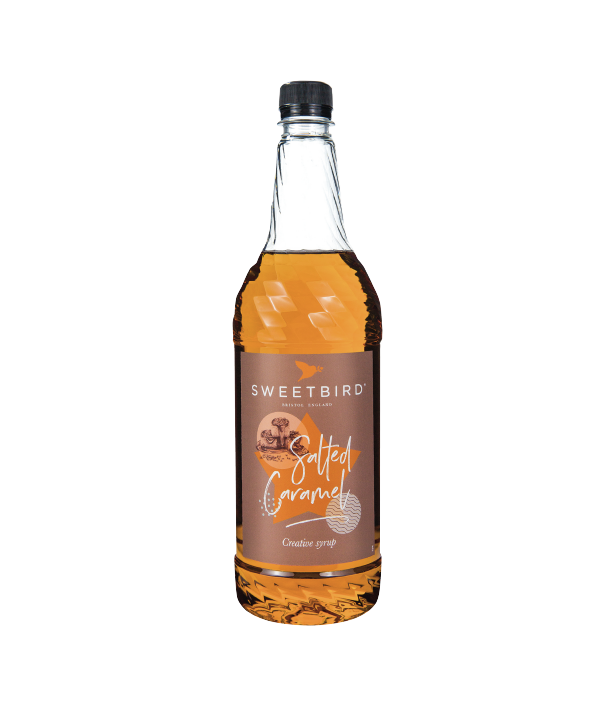 A bottle of Sweetbird Syrup