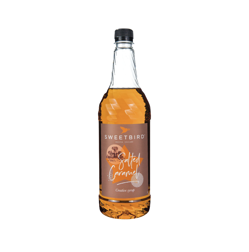 A bottle of Sweetbird Syrup
