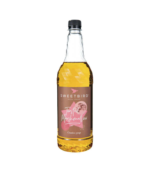 A bottle of Sweetbird Syrup