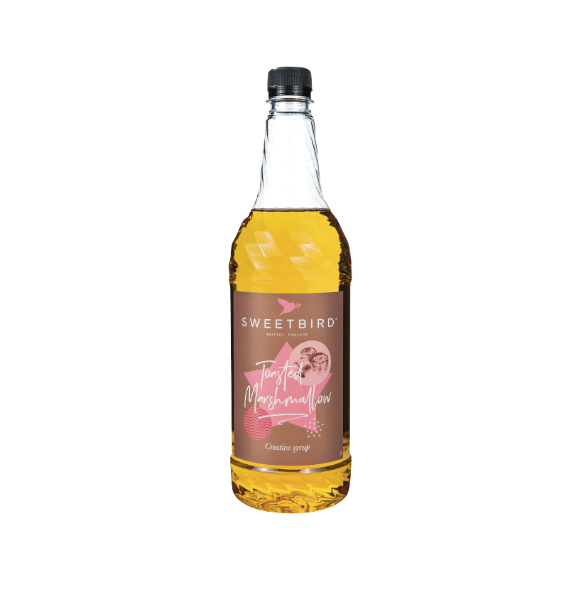 A bottle of Sweetbird Syrup