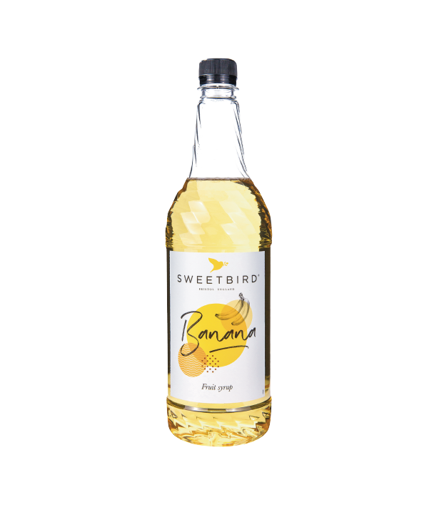 A bottle of Sweetbird Syrup