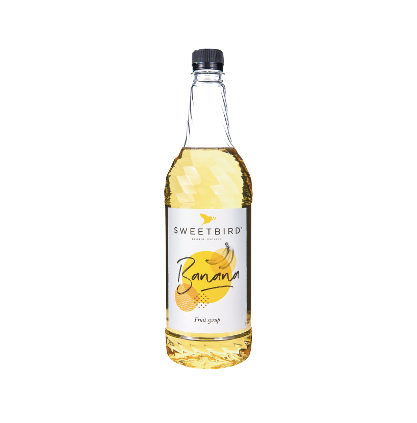 A bottle of Sweetbird Syrup