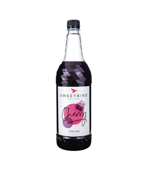 A bottle of Sweetbird Syrup