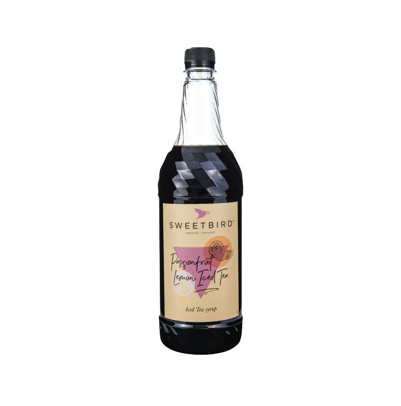 A bottle of Sweetbird Syrup