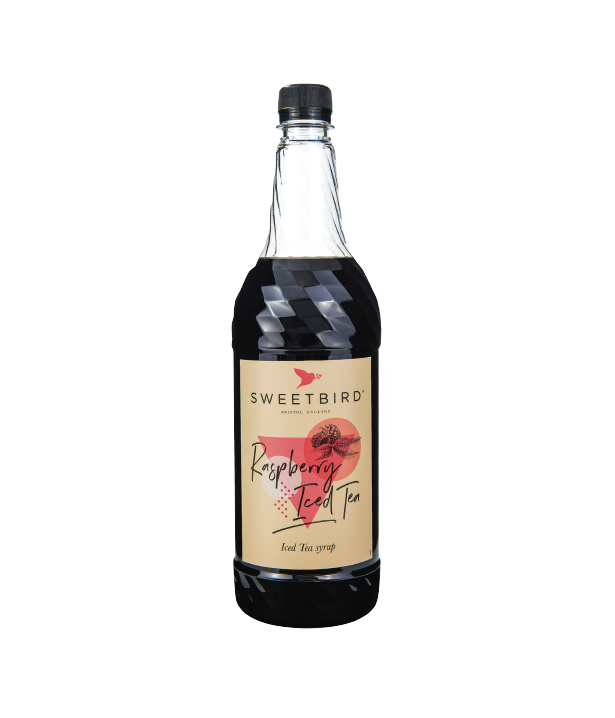 A bottle of Sweetbird Syrup