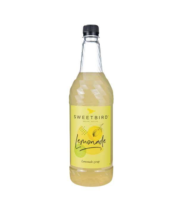 A bottle of Sweetbird Syrup