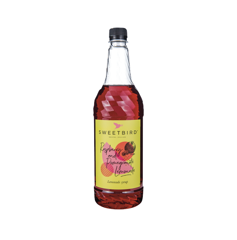 A bottle of Sweetbird Syrup