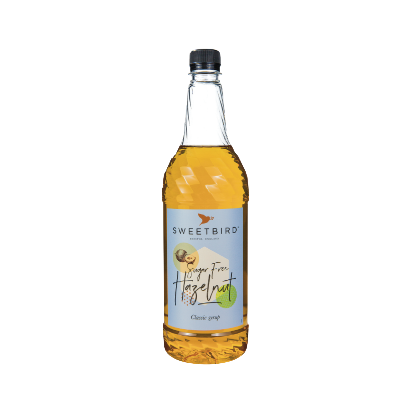 A bottle of Sweetbird Syrup