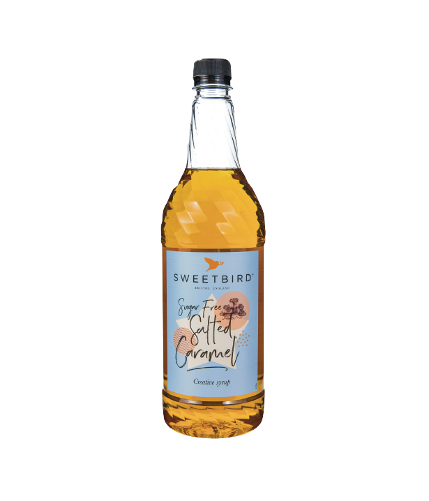 A bottle of Sweetbird Syrup