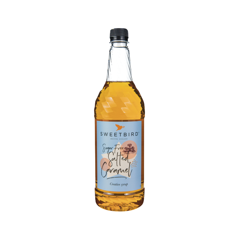 A bottle of Sweetbird Syrup