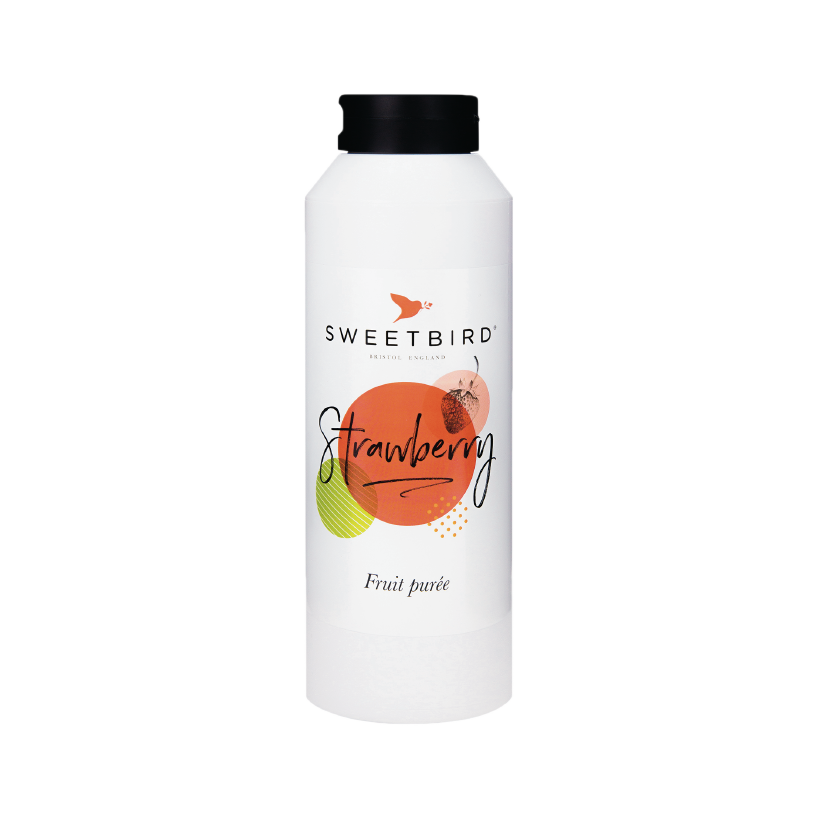 Bottle of Sweetbird Strawberry Puree