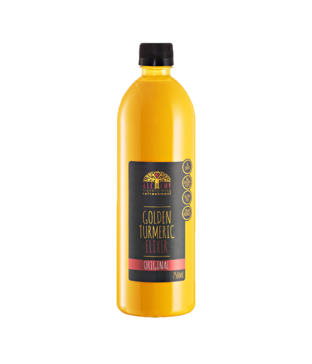 Bottle of Alchemy Golden Turmeric Syrup