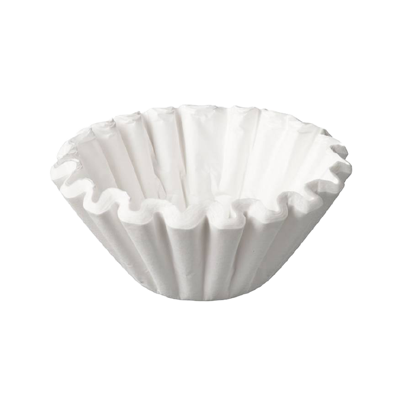 A white filter paper