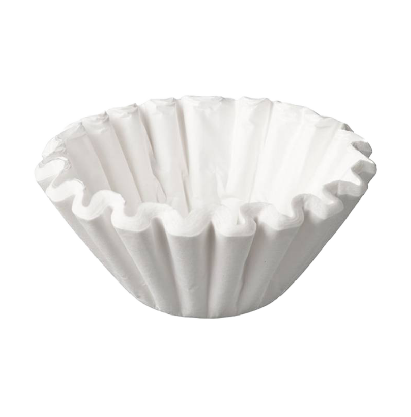 A white filter paper