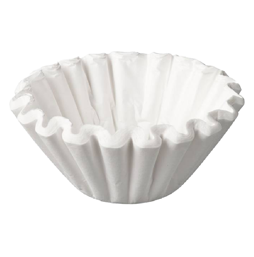 A white filter paper
