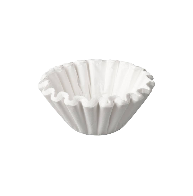 A white filter paper