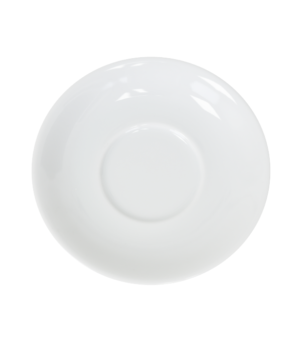 A white cup saucer