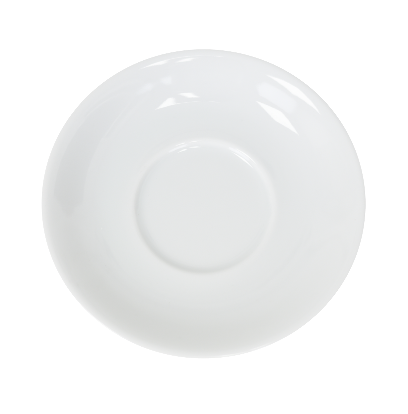 A white cup saucer