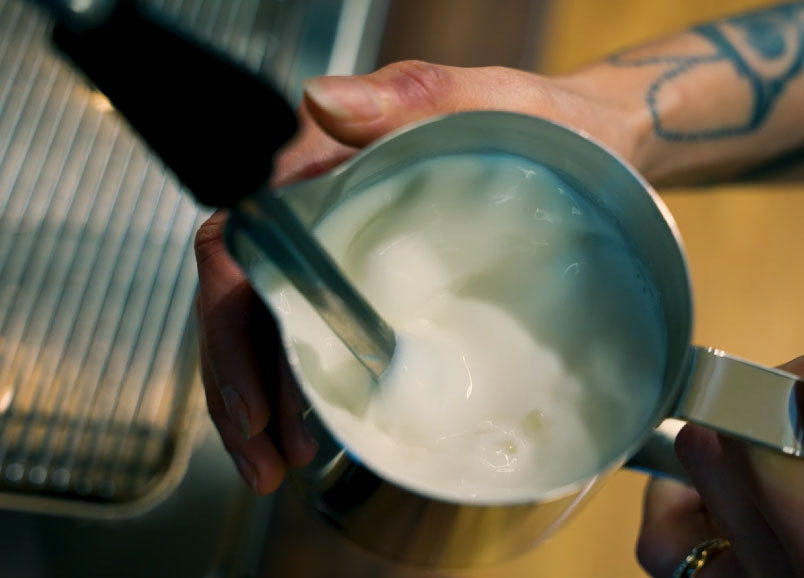 Steam milk video feature
