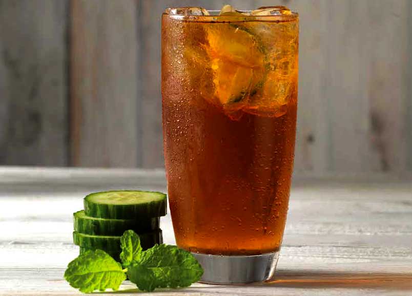 Cucumber and mint iced cooler