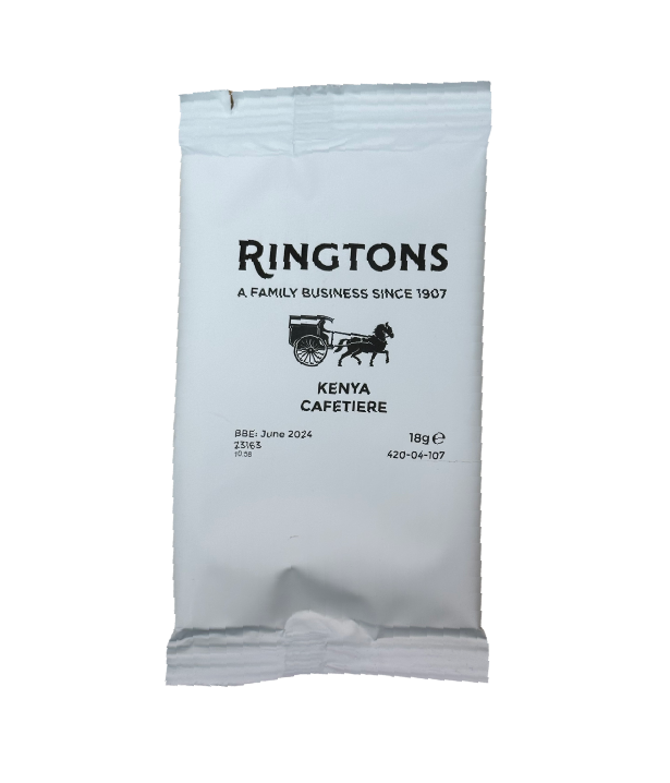 A packet of Ringtons kenya cafetiere coffee