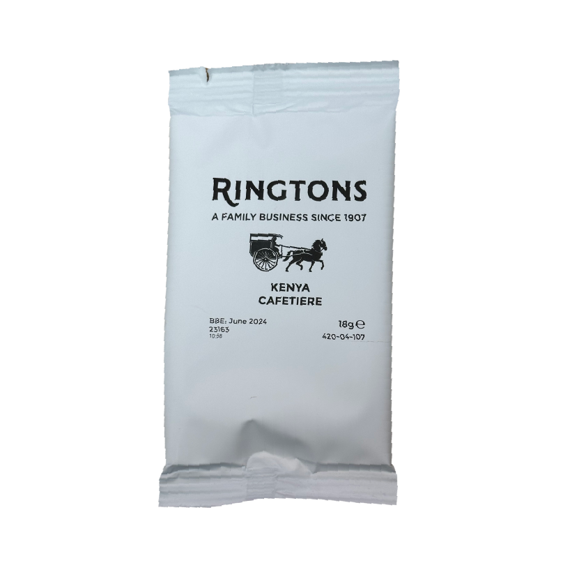A packet of Ringtons kenya cafetiere coffee