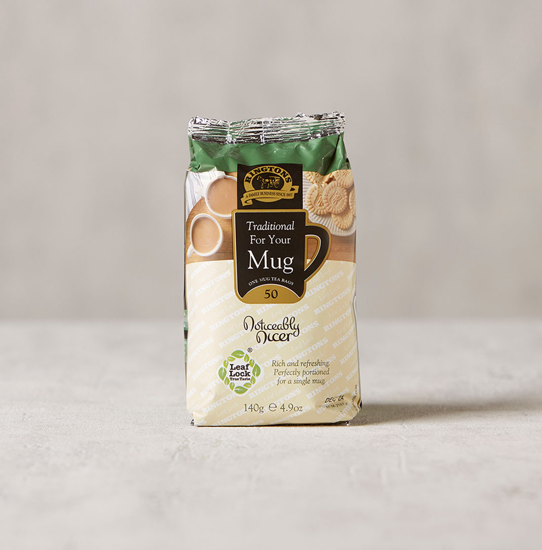 A packet of Ringtons traditional for your mug teabags