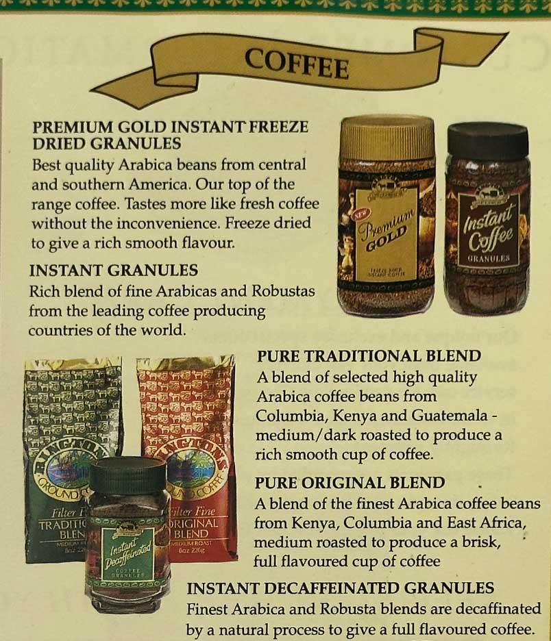 Archival photo of Ringtons magazine ad
