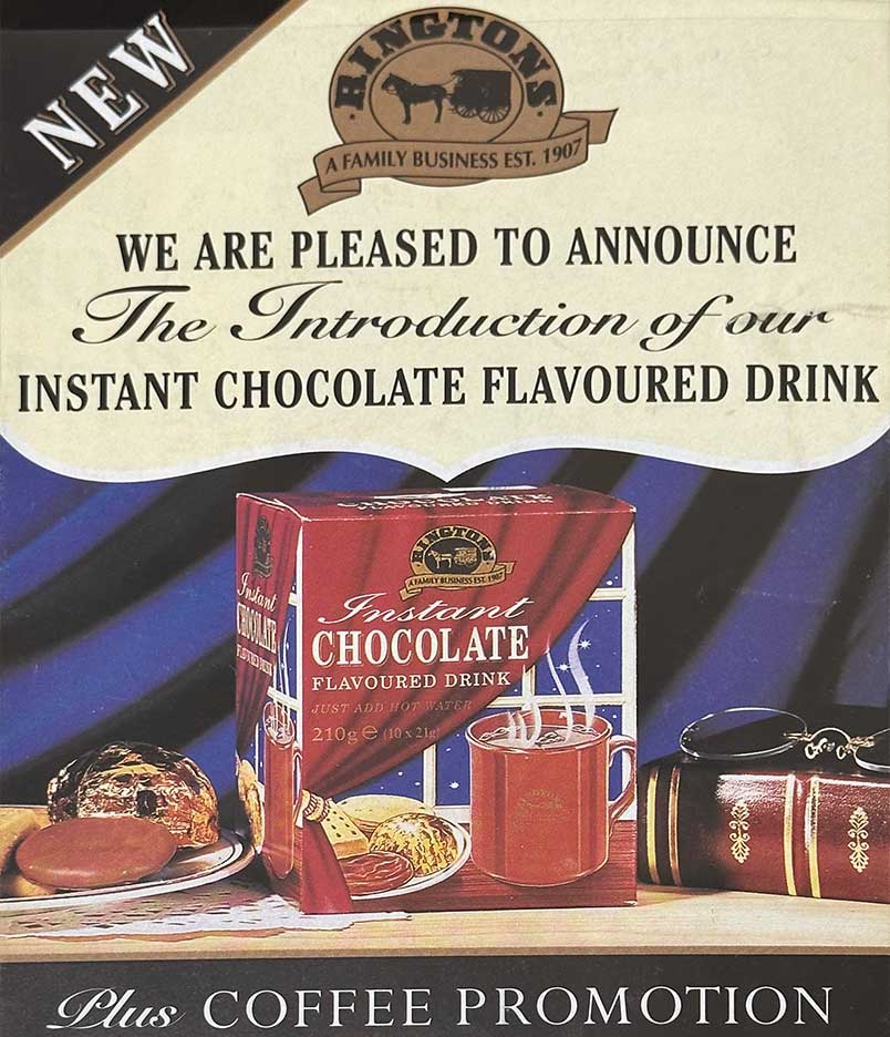 Archival photo of Ringtons magazine ad