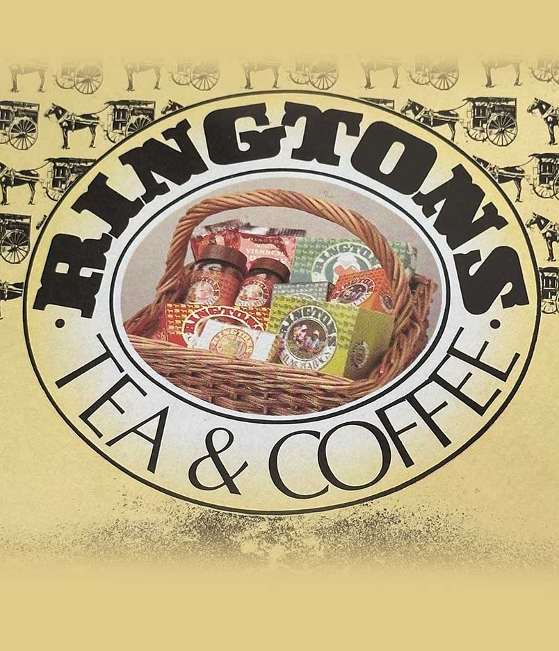 Archival photo of old Ringtons logo