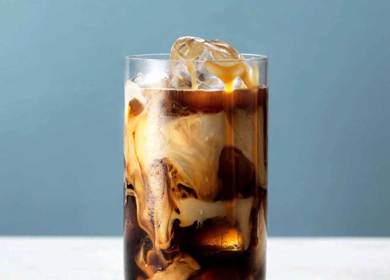Salted caramel iced latte
