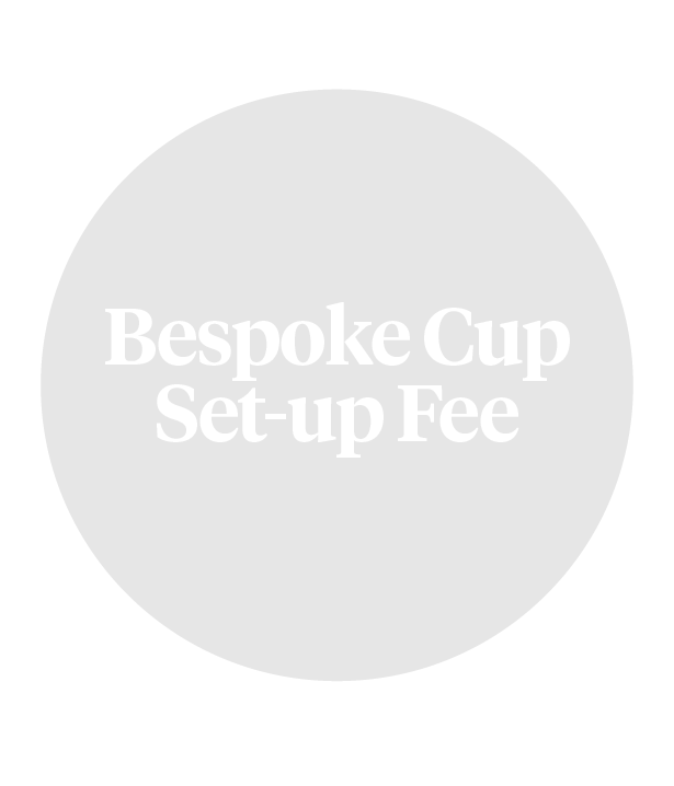 Placeholder for product image saying 'Bespoke Cup Set-up Fee'