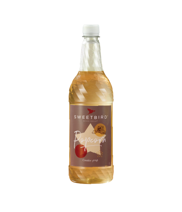 A bottle of Sweetbird Syrup
