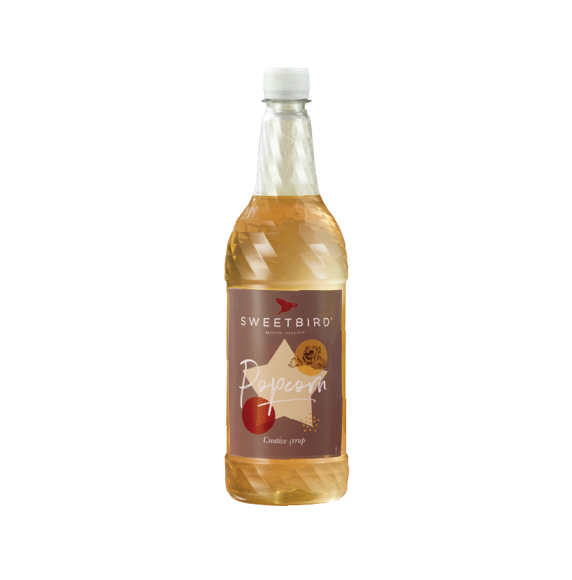 A bottle of Sweetbird Syrup